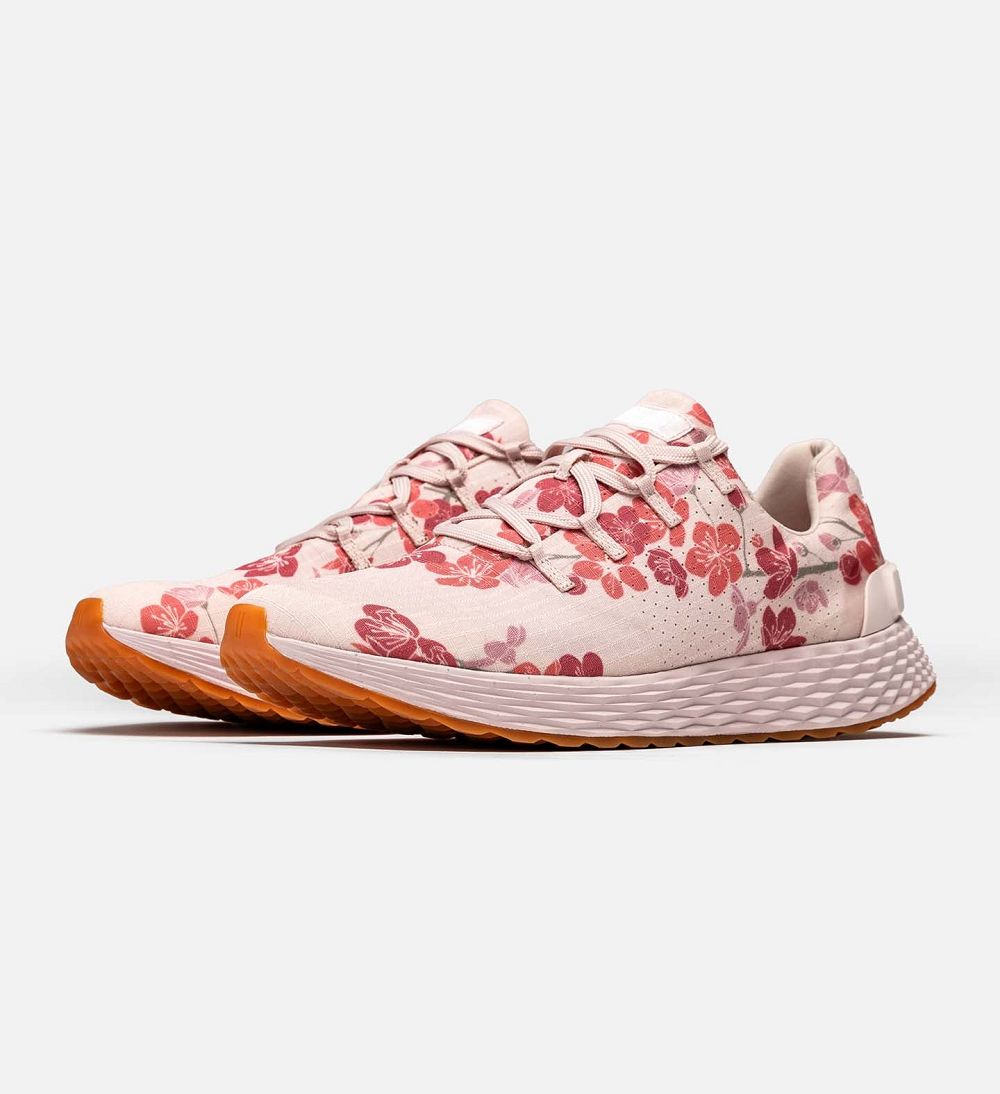 Women NOBULL Floral ALLDAY Running Shoes Blush Cherry Blossom | MCLJB-0369