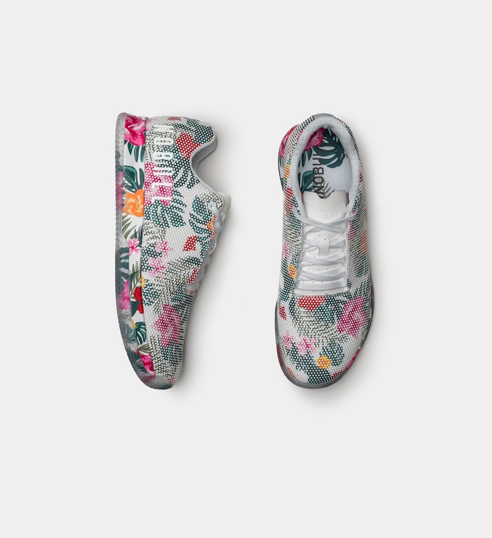 Women NOBULL Floral Court Training Shoes Multi | XWRVL-8610