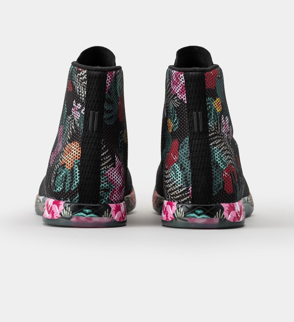 Women NOBULL Floral High-Top OUTWORK Training Shoes Multi Midnight | AHXVL-1278