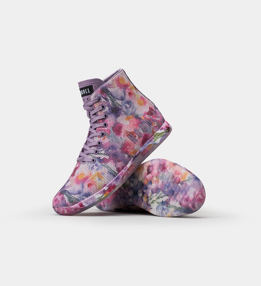 Women NOBULL Floral High-Top OUTWORK Training Shoes Multi | FKIEO-7932