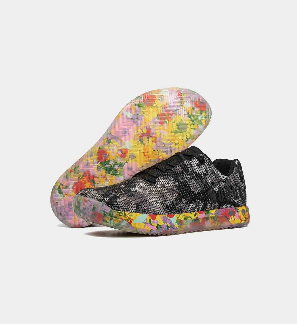 Women NOBULL Floral IMPACT Training Shoes Black Multi | IZBKY-6209