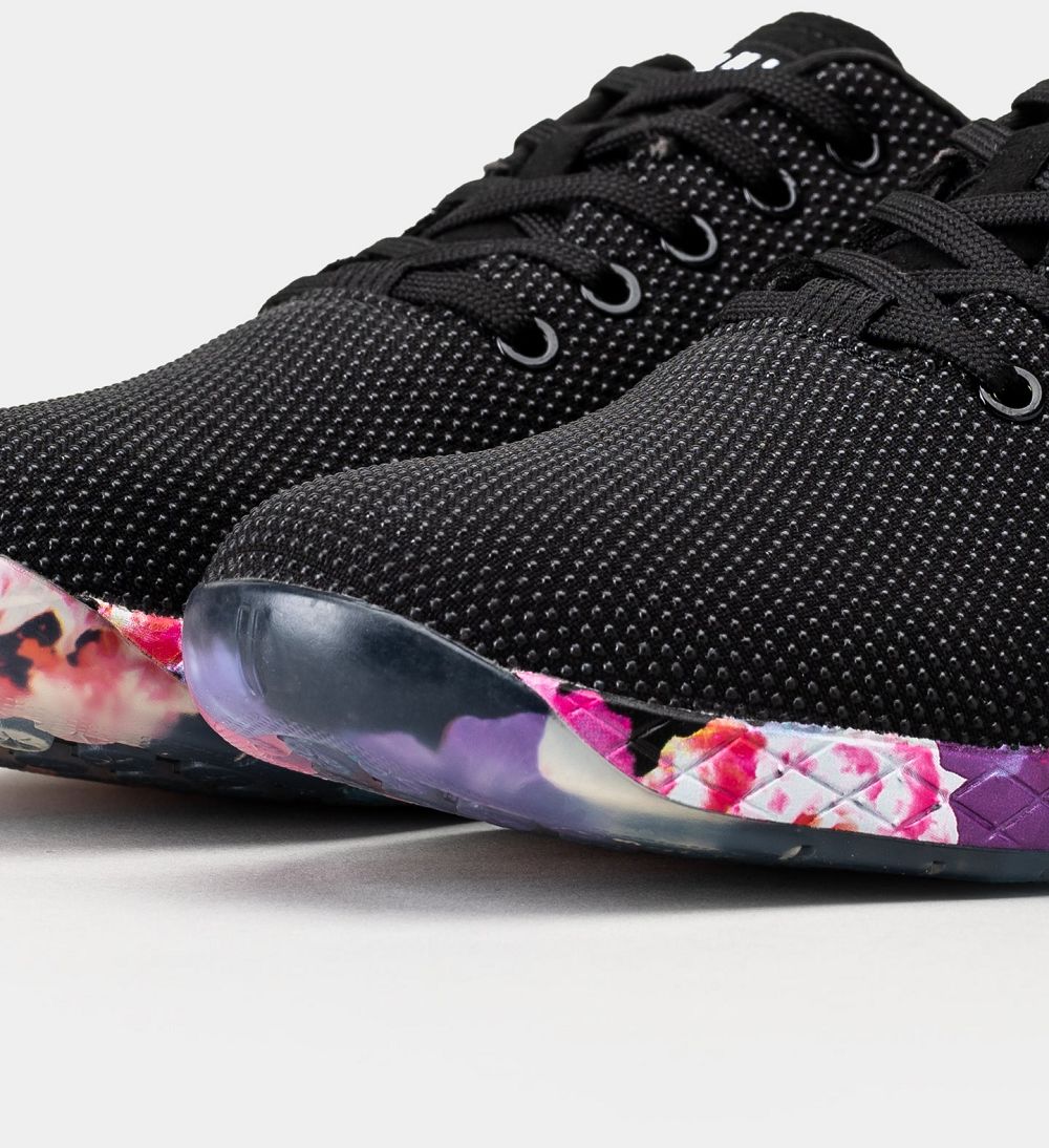 Women NOBULL Floral OUTWORK Training Shoes BLACK SPACE FLORAL | THGZD-9875