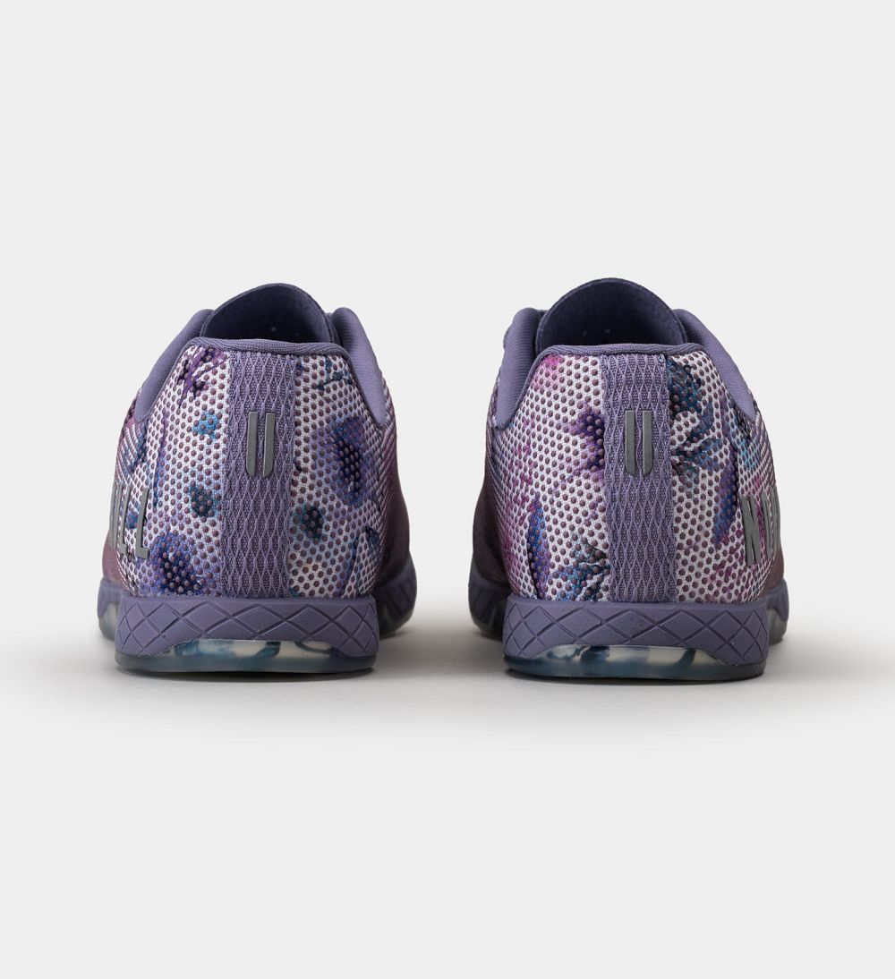 Women NOBULL Floral OUTWORK Training Shoes Purple | GYCPH-3409