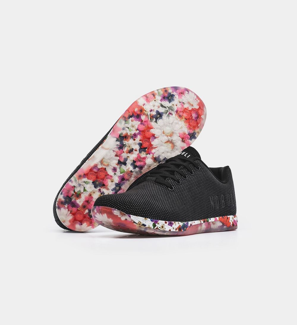 Women NOBULL Floral OUTWORK Training Shoes Black Daisy | STVJX-5269