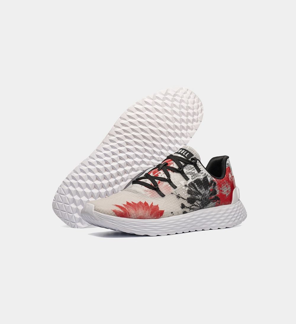 Women NOBULL Floral Translucent ALLDAY Running Shoes White Cactus Blossom | UMRPY-9251