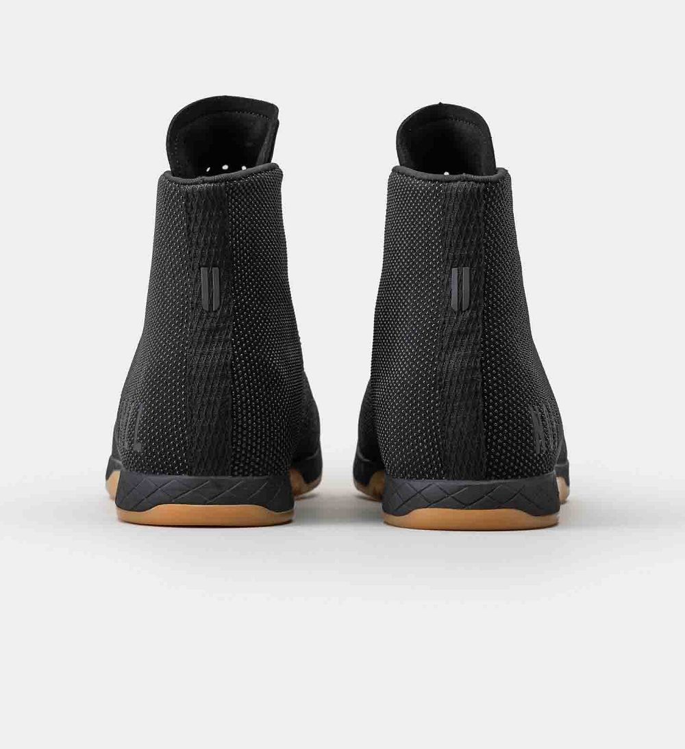 Women NOBULL Gum High-Top OUTWORK Training Shoes Black Gum | IHYER-8263