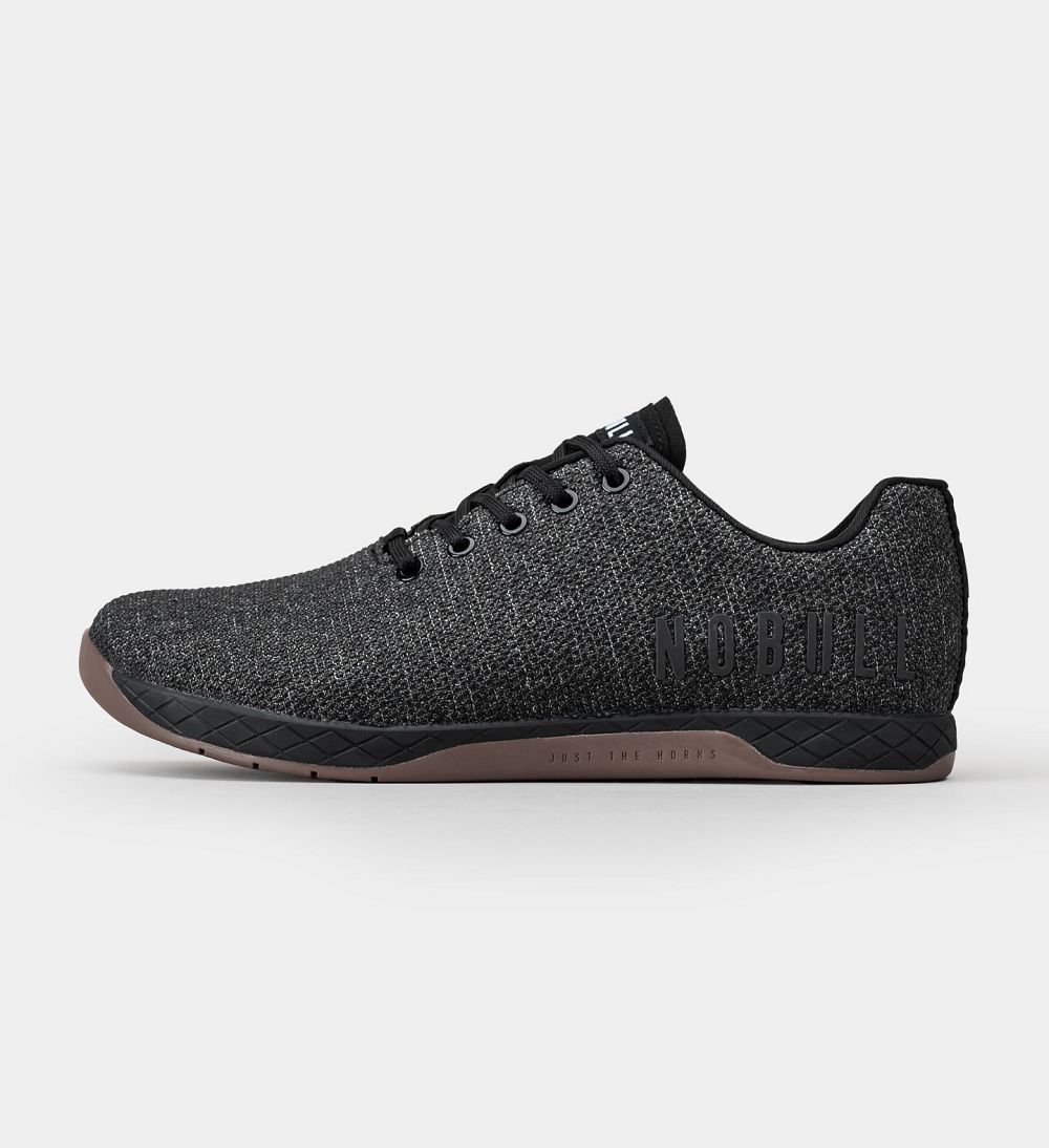 Women NOBULL Heather OUTWORK Training Shoes Black Heather Dark Gum | IWVKS-9125