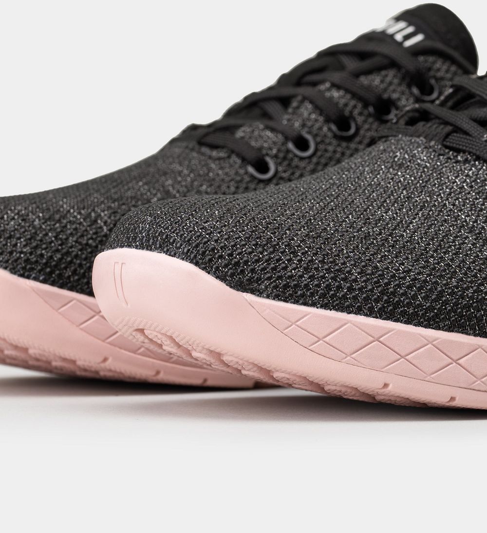 Women NOBULL Heather Training Shoes Black Heather Dusty Rose | SMRLI-4690