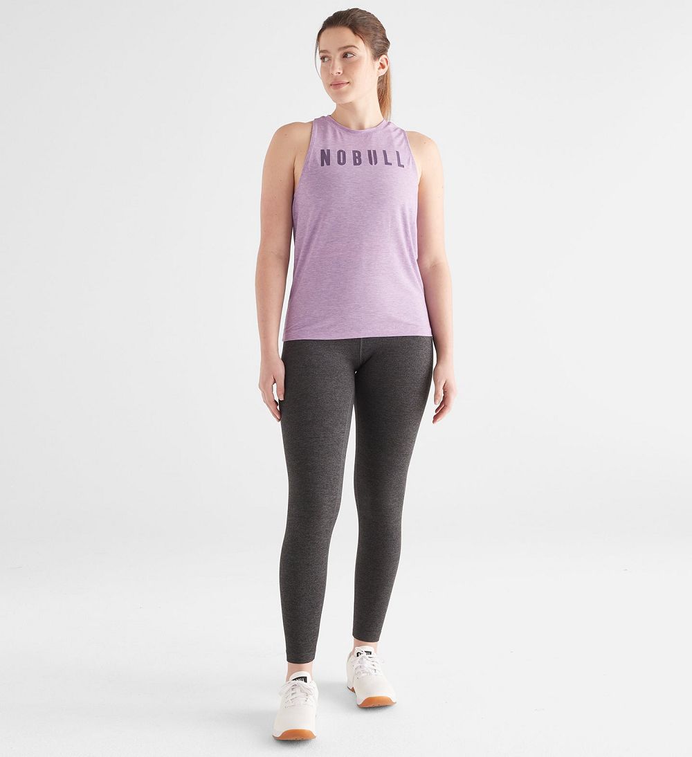 Women NOBULL High-Neck Tanks Aqua | WADJB-1387