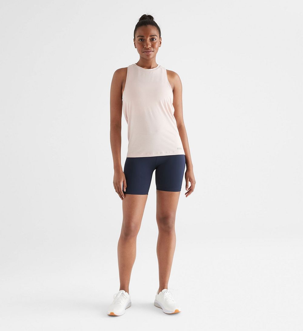 Women NOBULL High-Neck Tanks Dusty Rose | YXRUC-9327