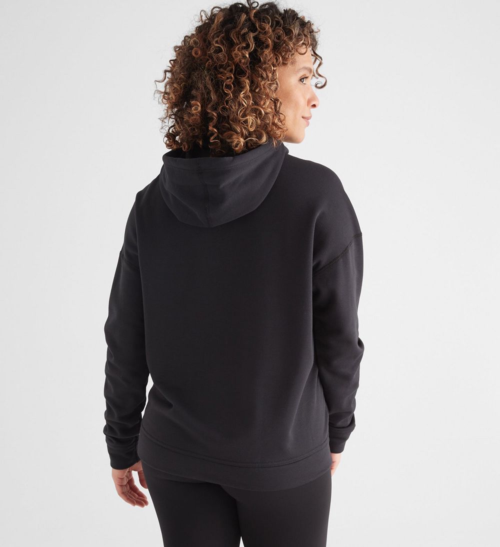 Women NOBULL Hoodie Black | ZRDFW-5368