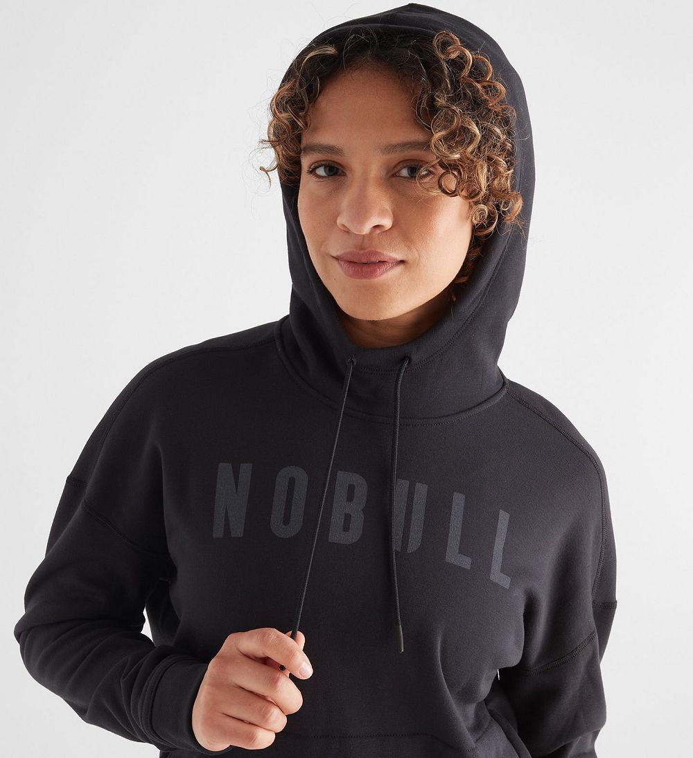 Women NOBULL Hoodie Black | ZRDFW-5368