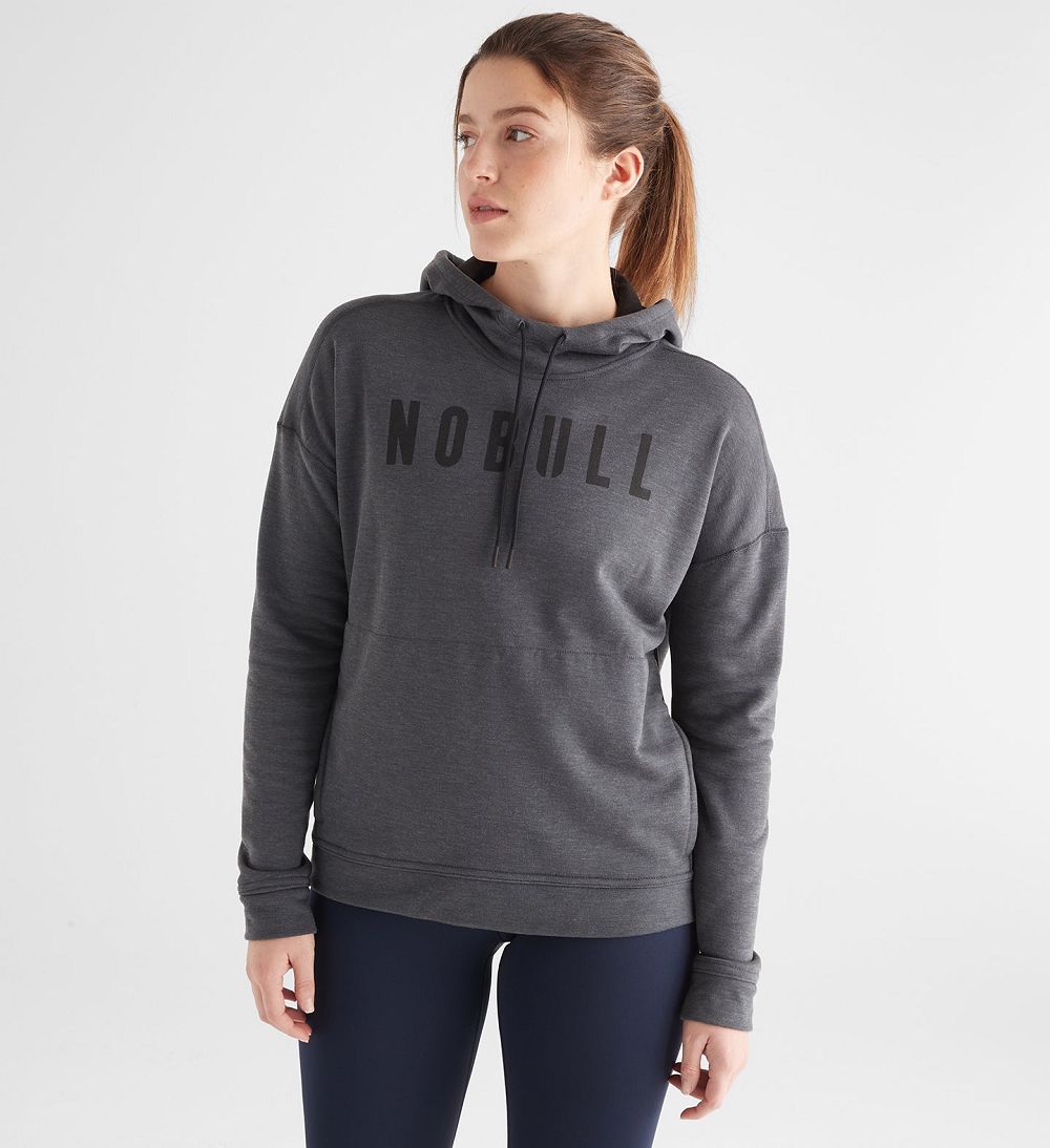 Women NOBULL Hoodie Charcoal | KLTPU-8376