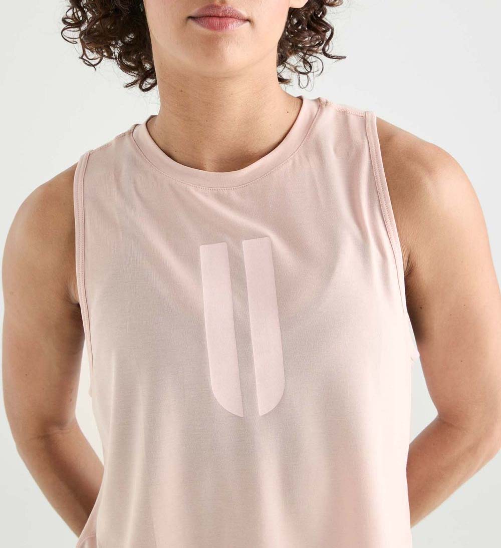 Women NOBULL Horns Muscle Tanks Dusty Rose | HXQAN-7269