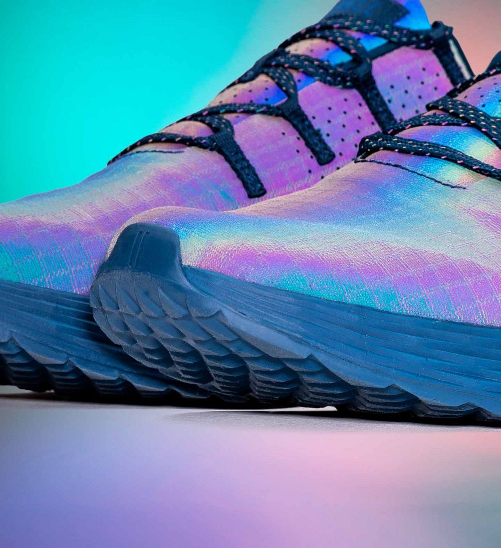 Women NOBULL Iridescent ALLDAY Running Shoes Blue Opal Rainbow | VUSXM-5364