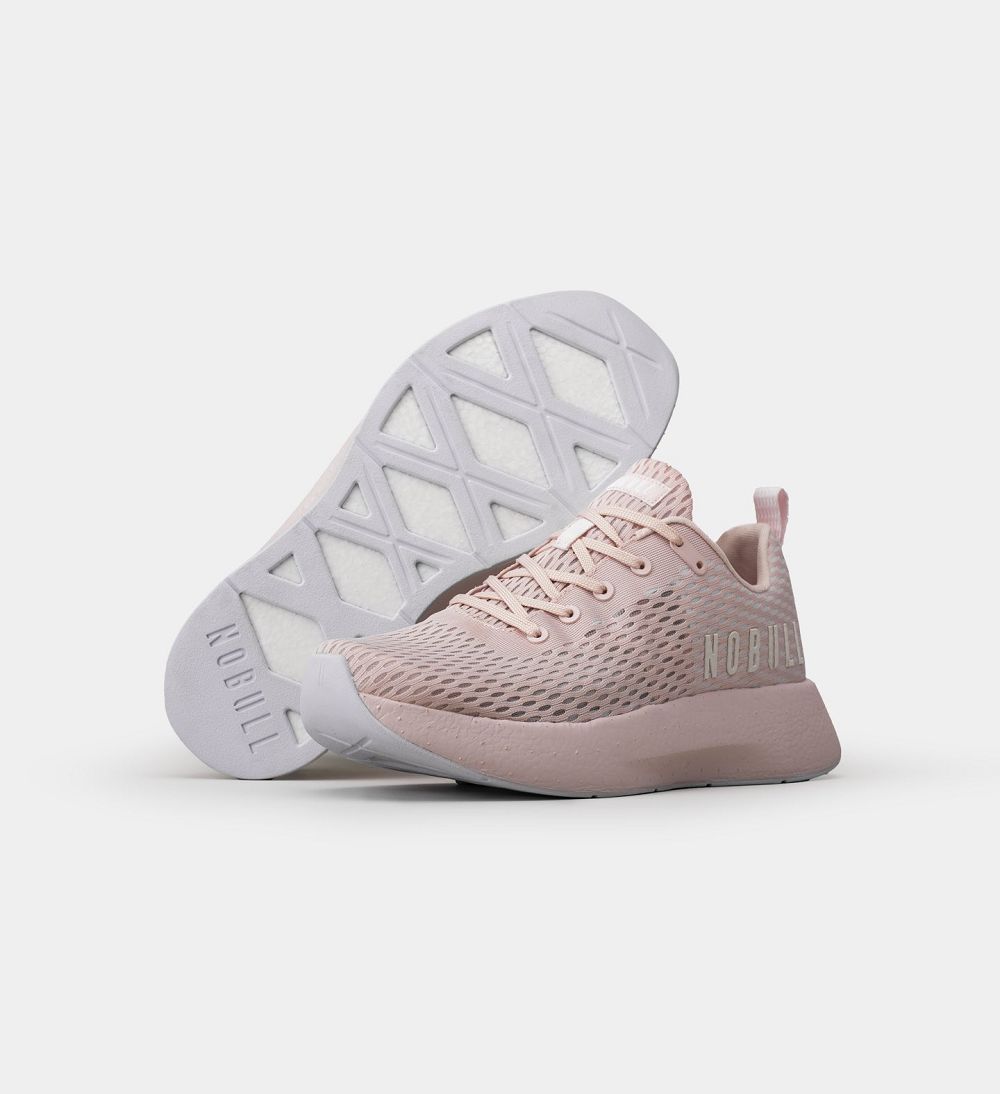 Women NOBULL JOURNEY Running Shoes Blush White | XGULC-0153