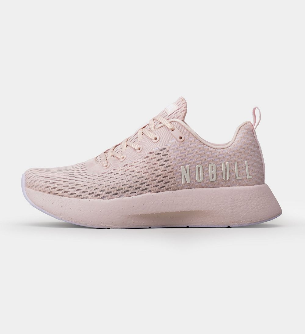 Women NOBULL JOURNEY Running Shoes Blush White | XGULC-0153