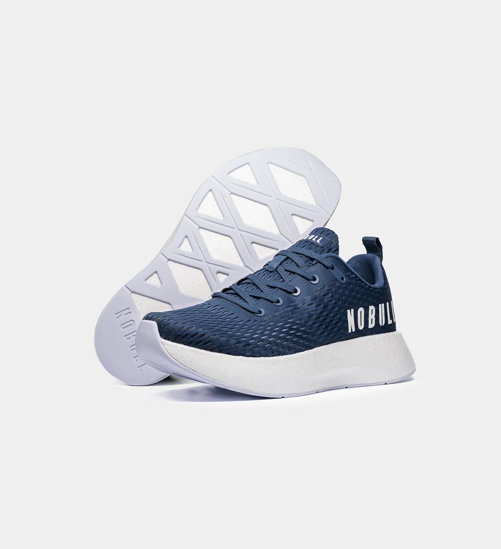 Women NOBULL JOURNEY Running Shoes Navy White | AZLWY-0913