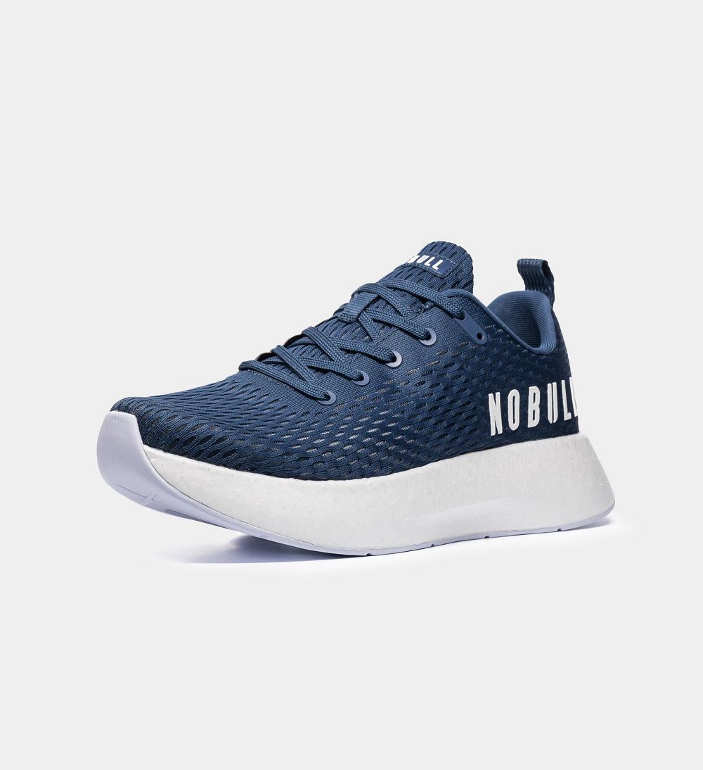 Women NOBULL JOURNEY Running Shoes Navy White | AZLWY-0913