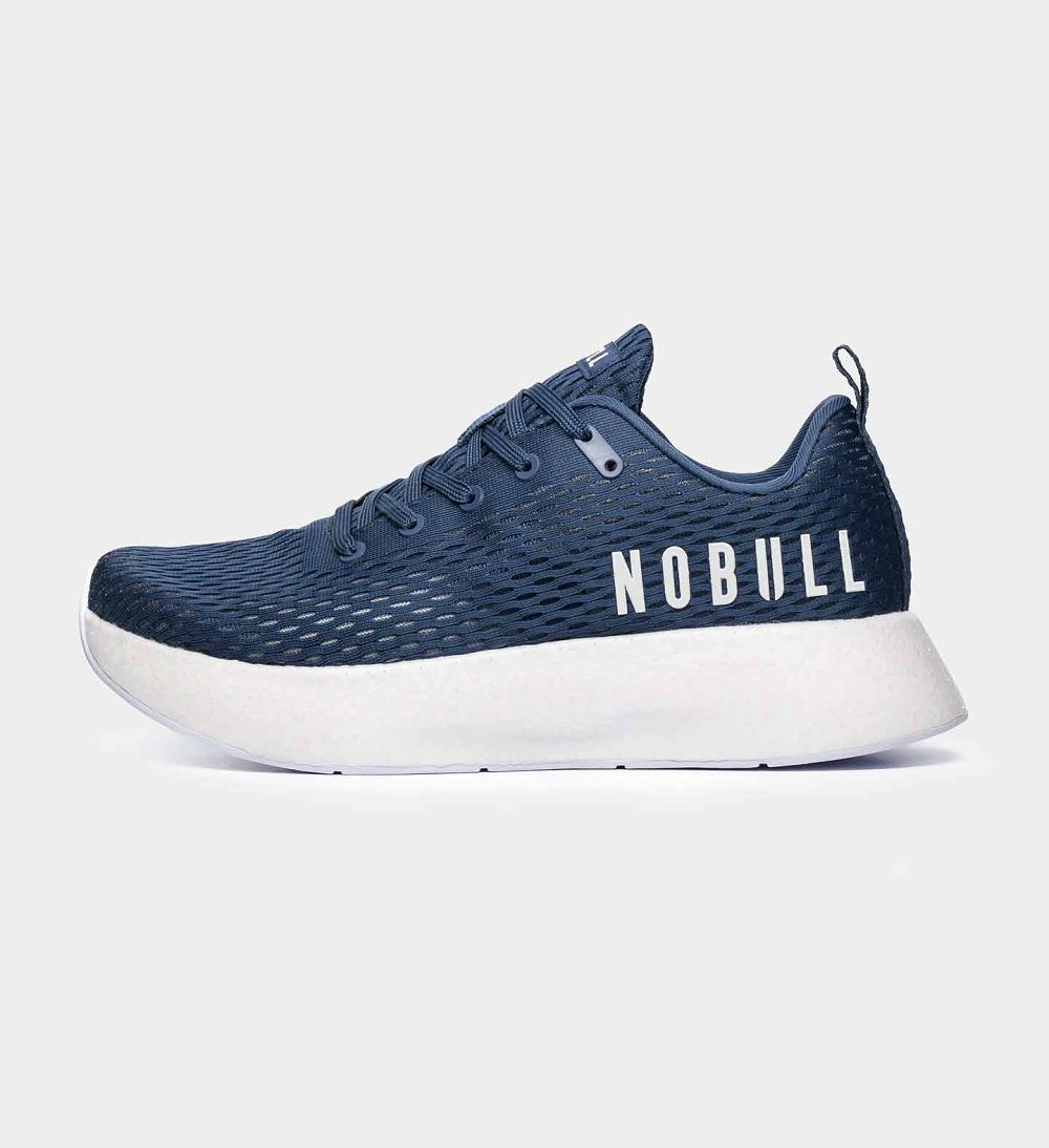 Women NOBULL JOURNEY Running Shoes Navy White | AZLWY-0913