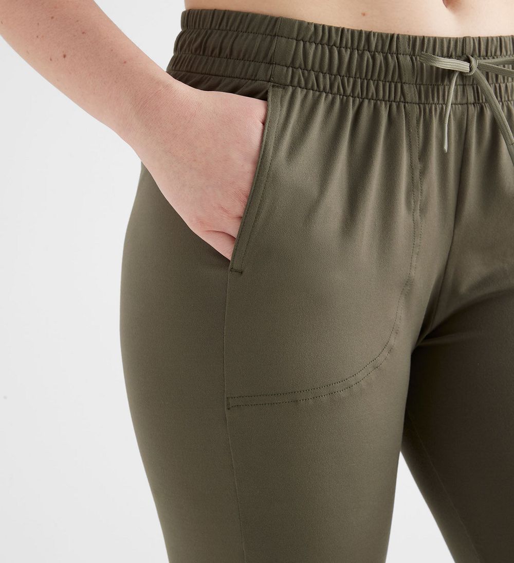 Women NOBULL Jogger Pants Army Green | NFYJZ-5370