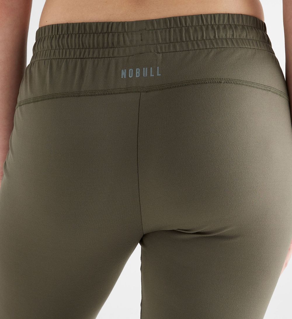 Women NOBULL Jogger Pants Army Green | NFYJZ-5370