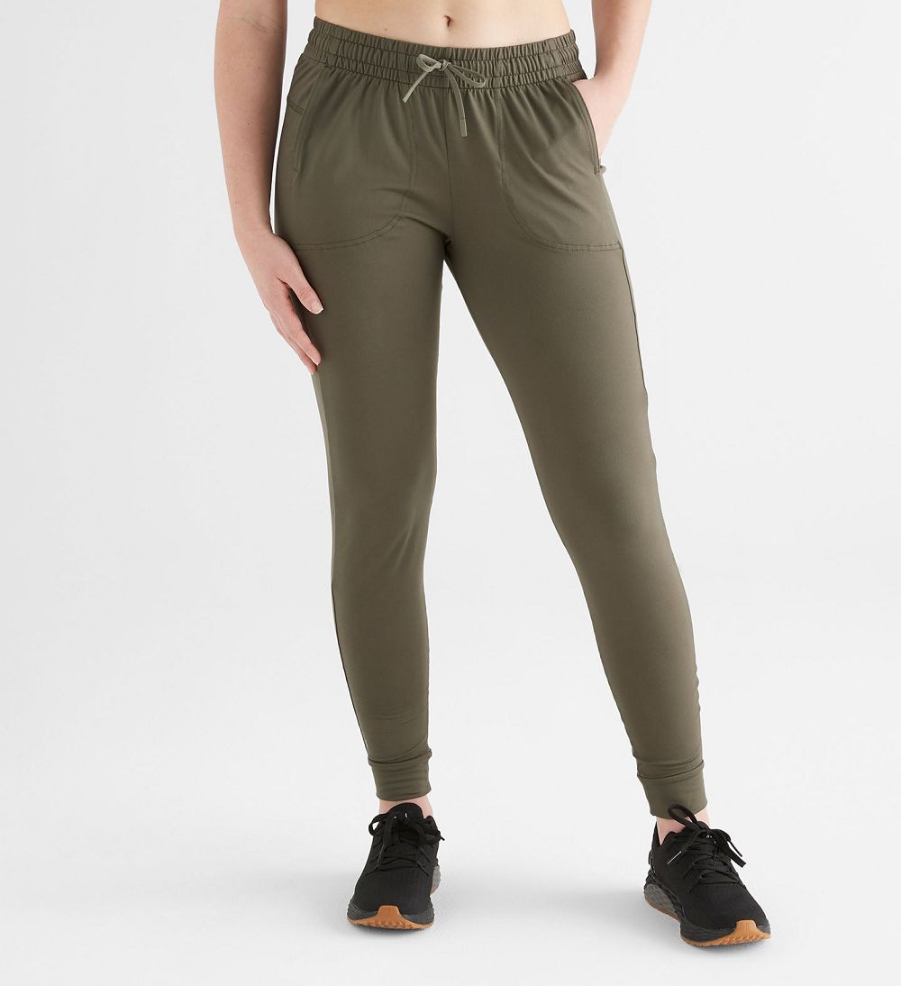 Women NOBULL Jogger Pants Army Green | NFYJZ-5370