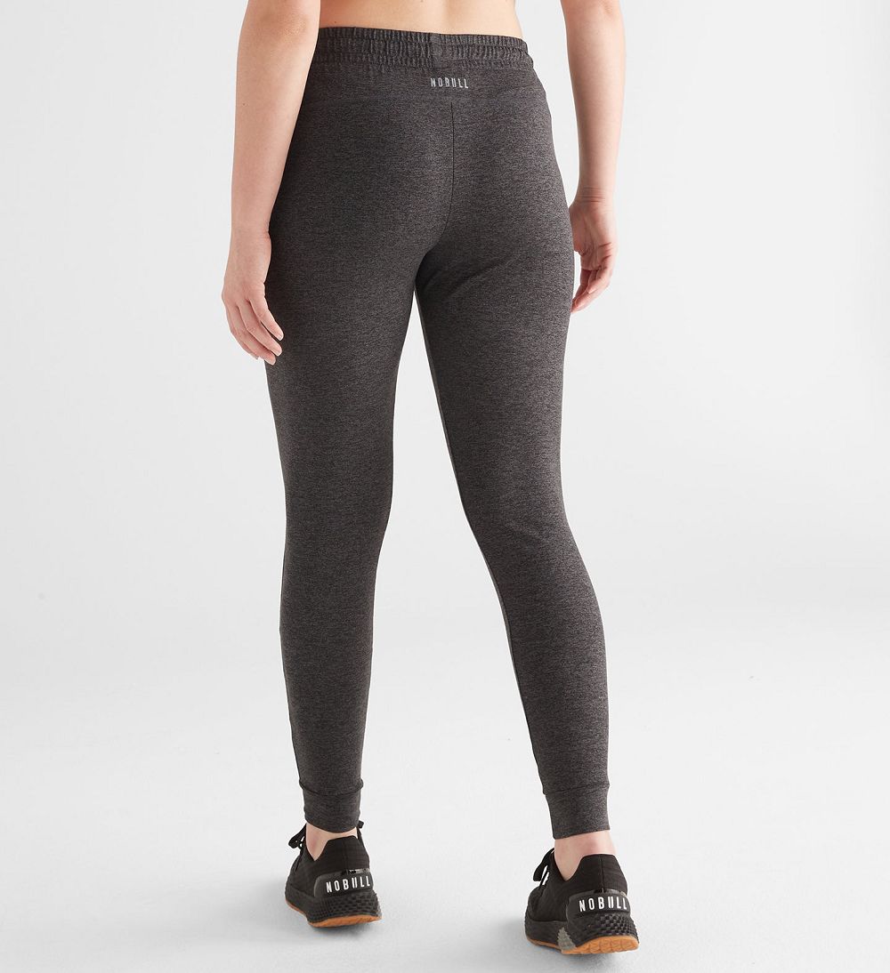 Women NOBULL Jogger Pants Charcoal Heather | HUDWS-4708