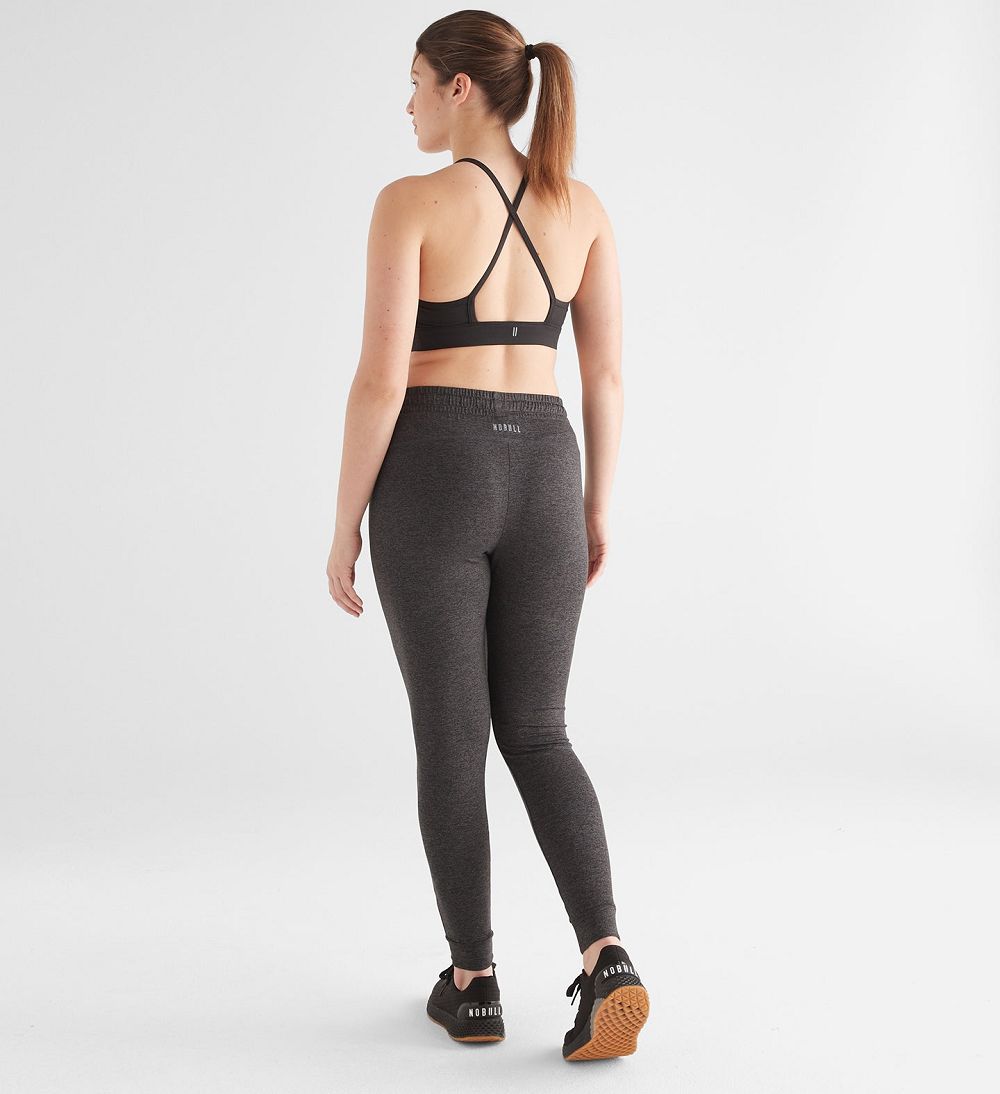 Women NOBULL Jogger Pants Charcoal Heather | HUDWS-4708