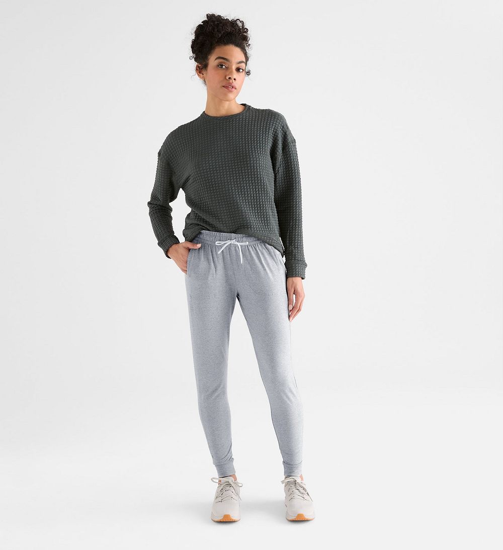 Women NOBULL Jogger Pants Light Heather Grey | DPRSQ-6031