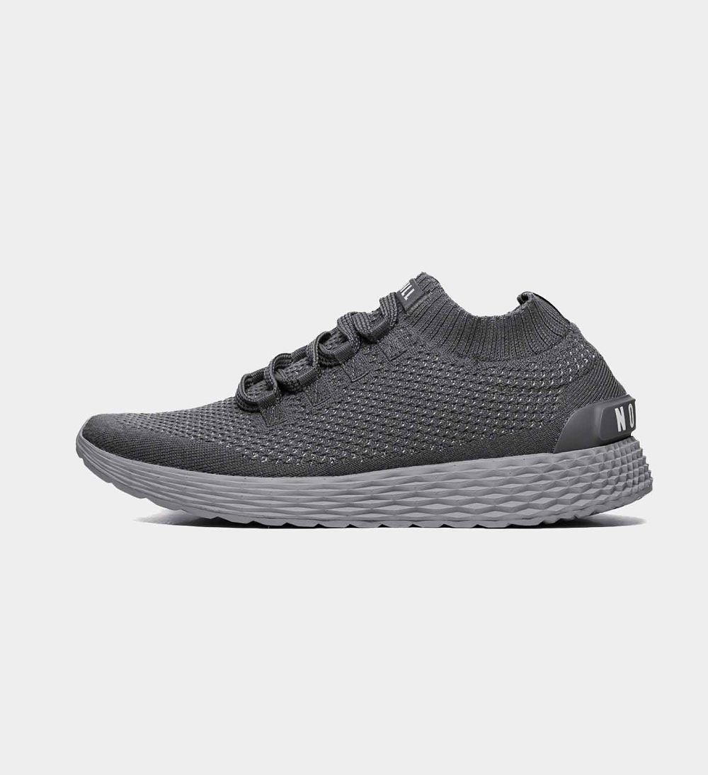 Women NOBULL Merino Wool ASPIRE Running Shoes Grey | YNKDT-5318