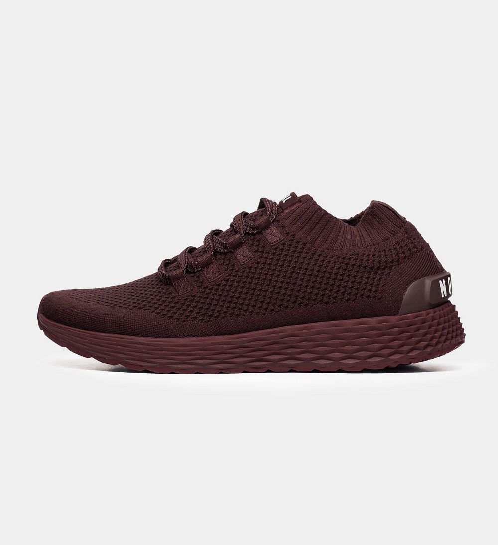 Women NOBULL Merino Wool ASPIRE Running Shoes Dark Red | ACMIX-9718