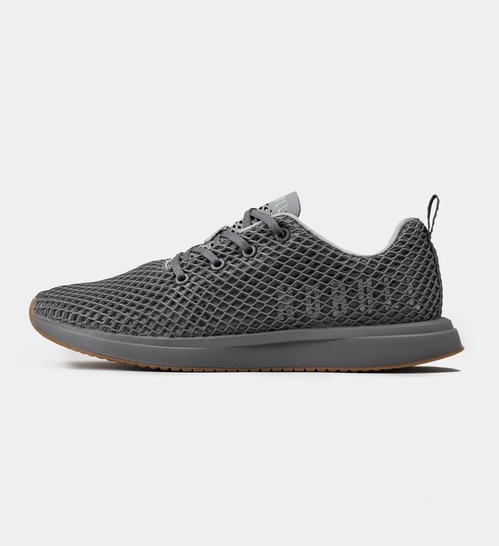 Women NOBULL Mesh Running Shoes Grey | ZVIEA-3256