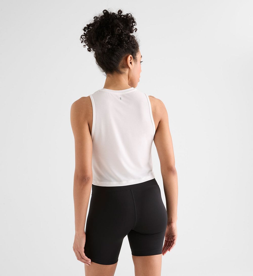 Women NOBULL Muscle Tanks White | EFQAB-9342