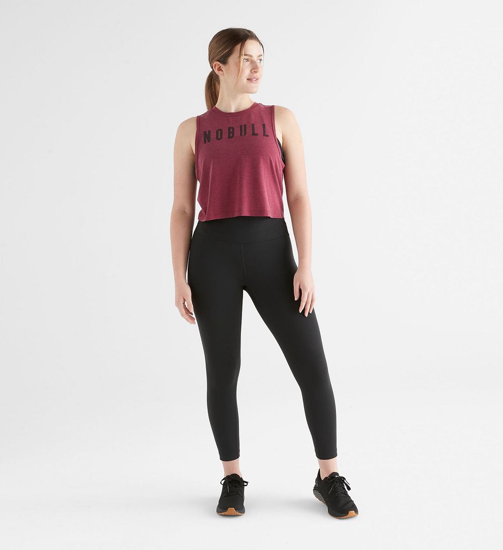 Women NOBULL Muscle Tanks Wine | KQEFW-6781