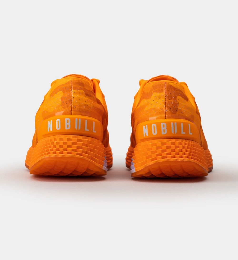 Women NOBULL Neon ALLDAY Running Shoes Neon Orange Camo | RVGWD-9560