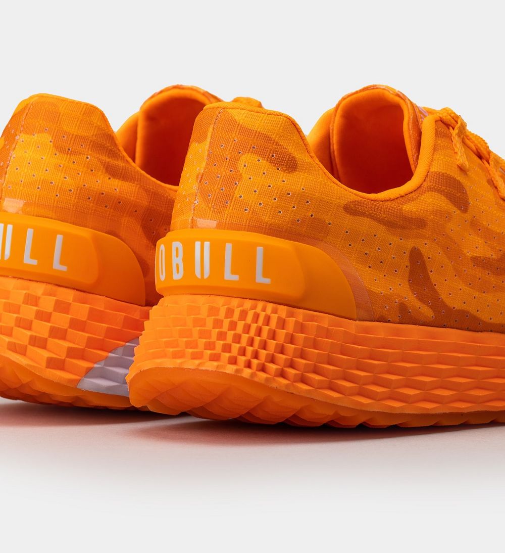 Women NOBULL Neon ALLDAY Running Shoes Neon Orange Camo | RVGWD-9560