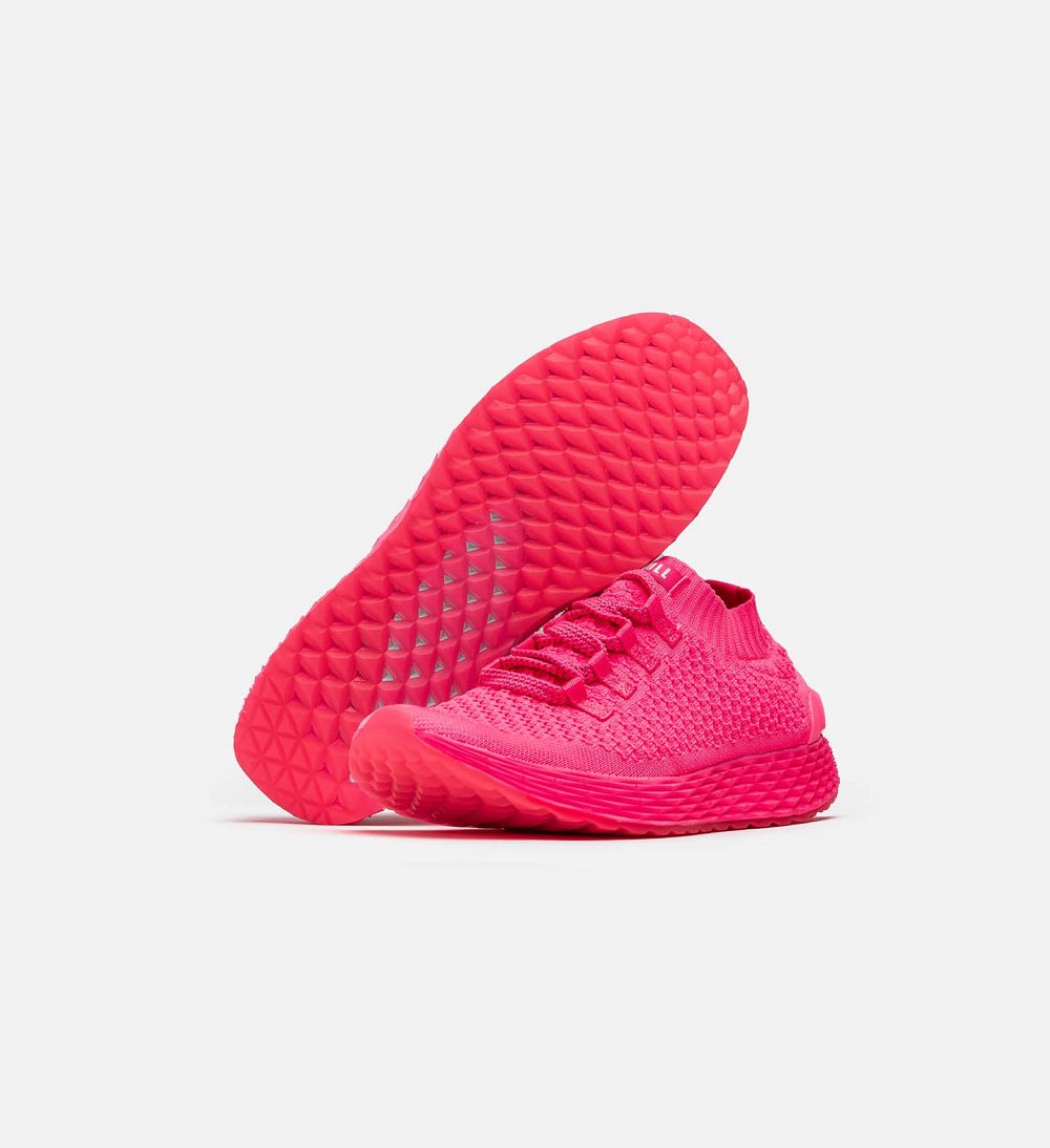 Women NOBULL Neon ASPIRE Running Shoes Neon Pink | JNLMI-3948