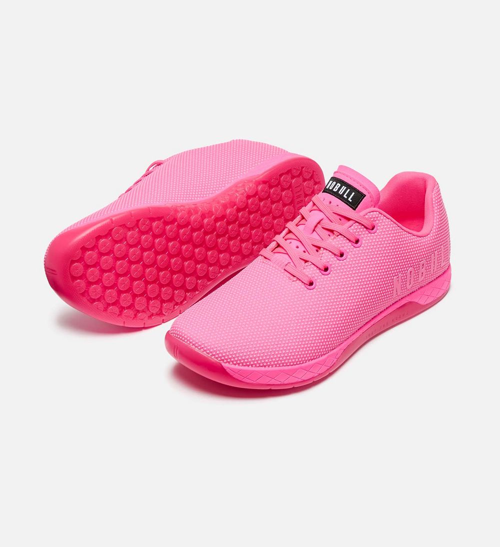 Women NOBULL Neon OUTWORK Training Shoes Neon Pink | NOJKS-2501