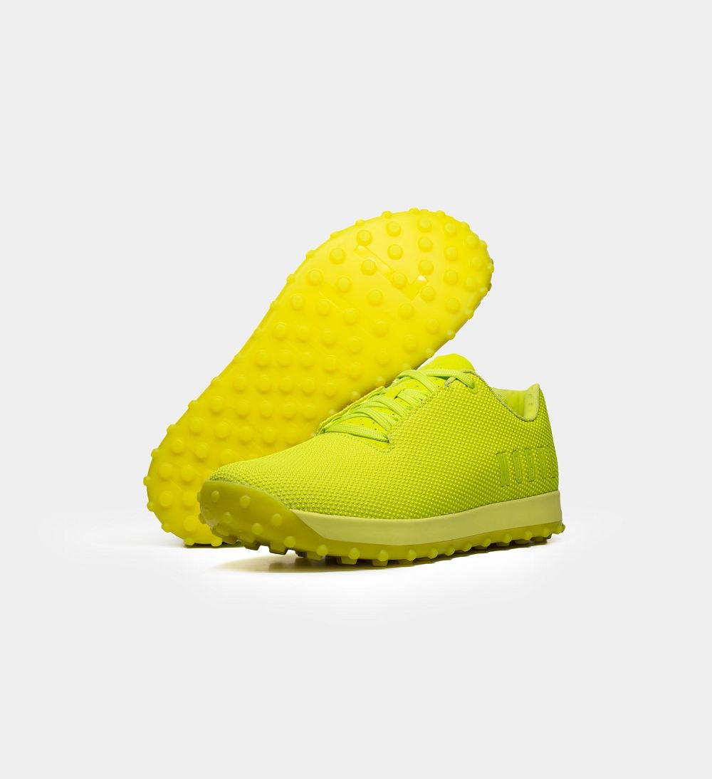 Women NOBULL Neon Turf Training Shoes Neon Lime | KQWNR-8174