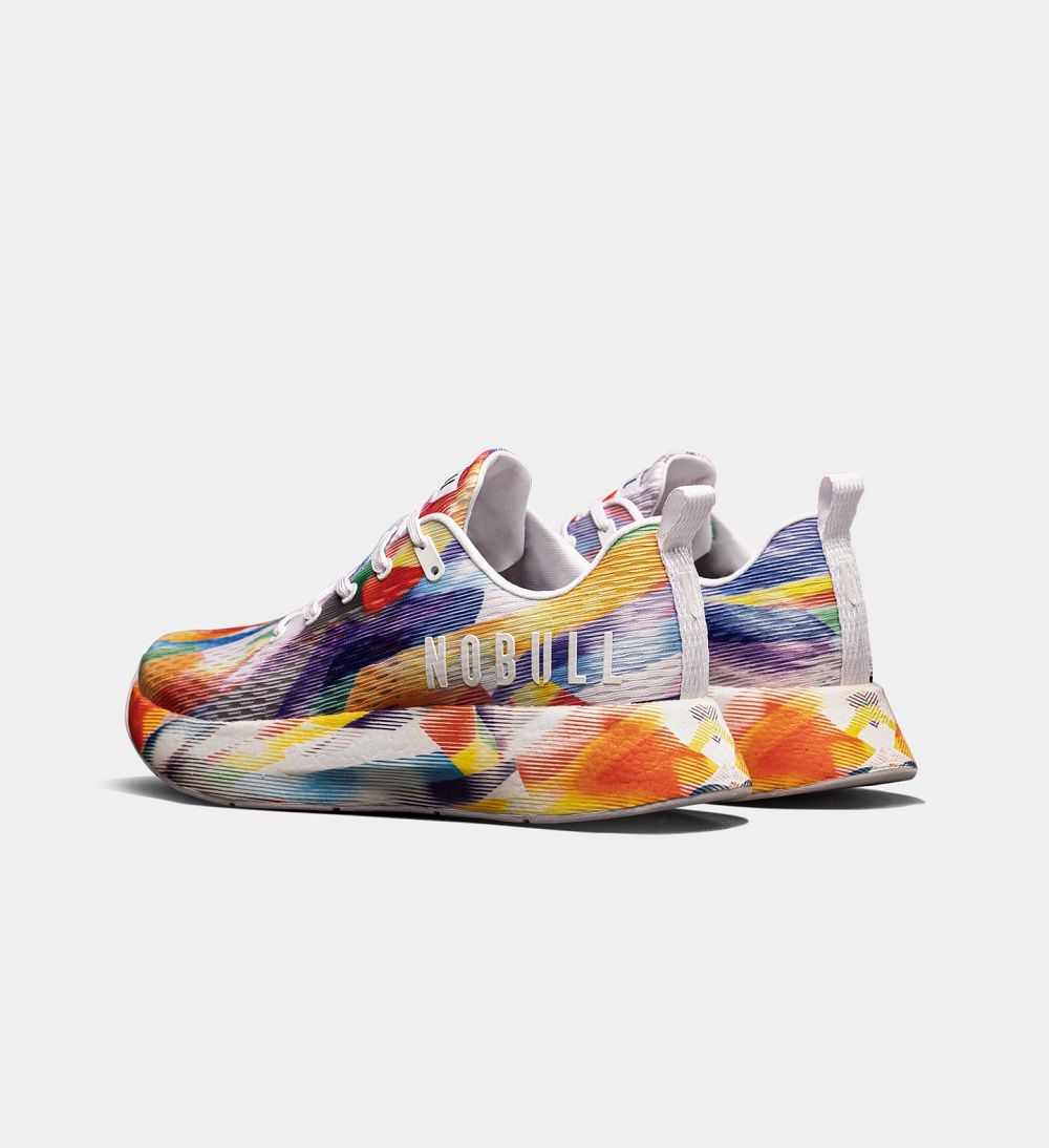 Women NOBULL Pride JOURNEY Running Shoes Rainbow | HLNUA-7369