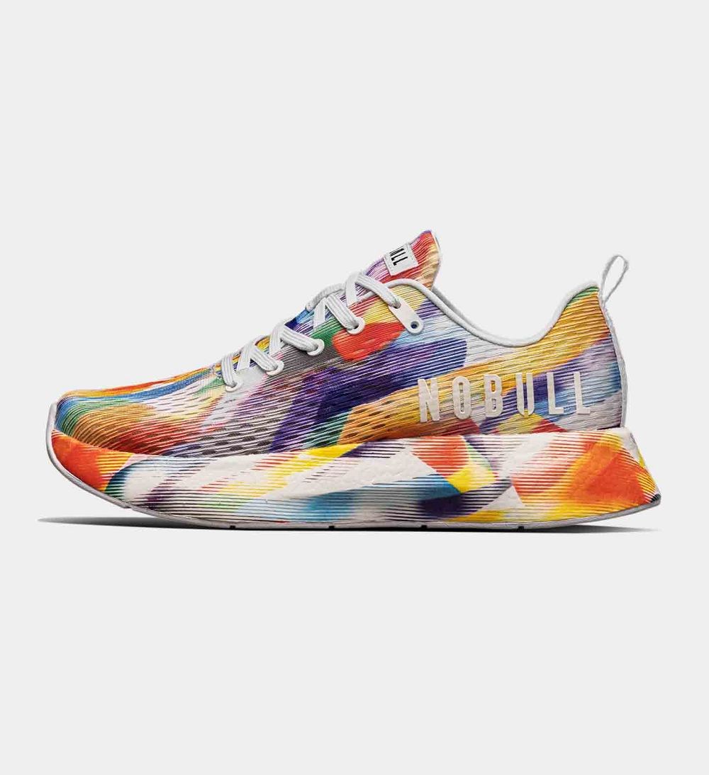 Women NOBULL Pride JOURNEY Running Shoes Rainbow | HLNUA-7369