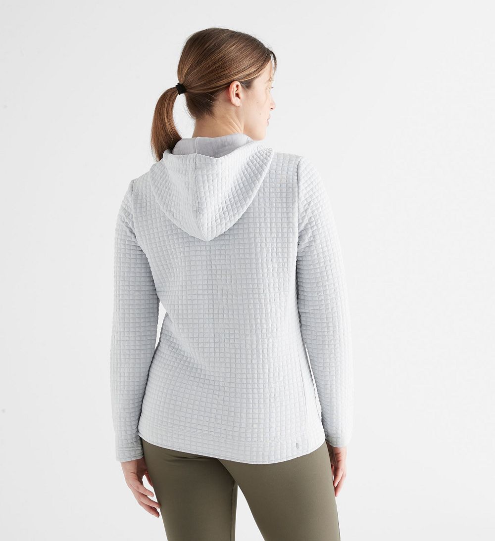 Women NOBULL Quilted Zip-Up Jacket Glacier Grey | ZDGYR-2386