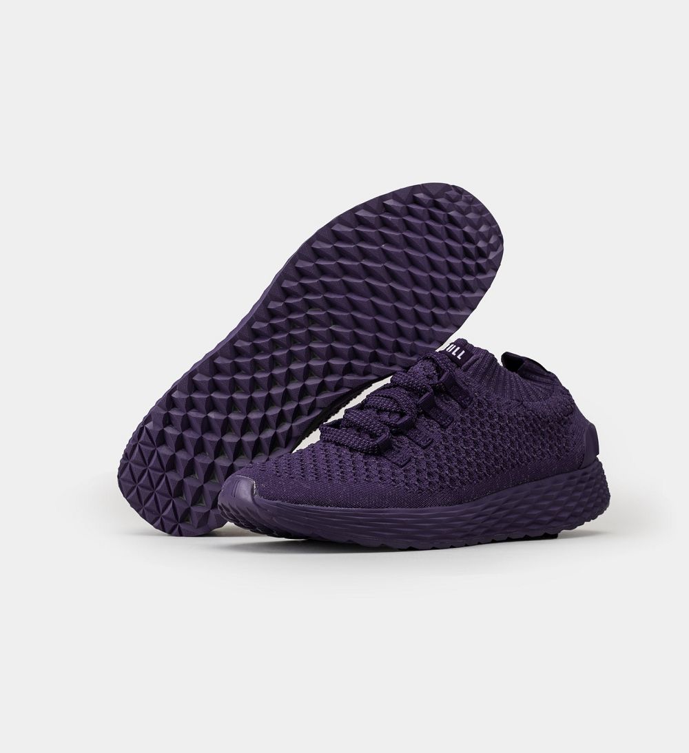 Women NOBULL Reflective ASPIRE Running Shoes Plum Reflective | RYMIB-6107