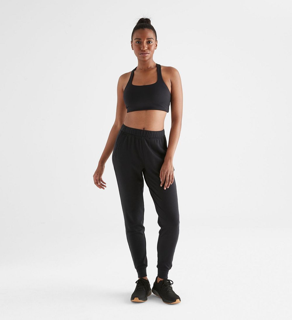 Women NOBULL Sleek Crossback (A-C) Sports Bra Black | AXKYV-7692