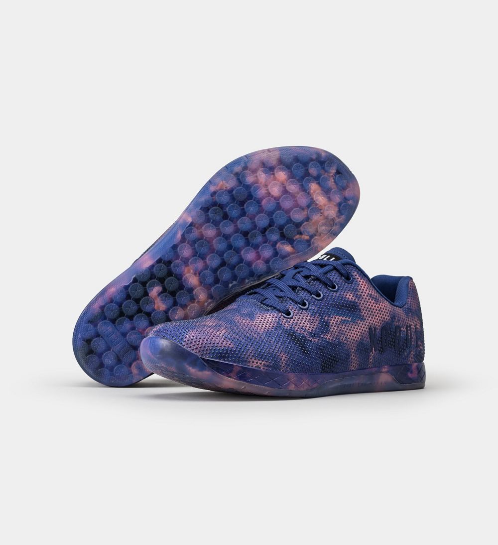 Women NOBULL Tie-Dye OUTWORK Training Shoes Indigo Pink Tie-Dye | DKUTS-4079