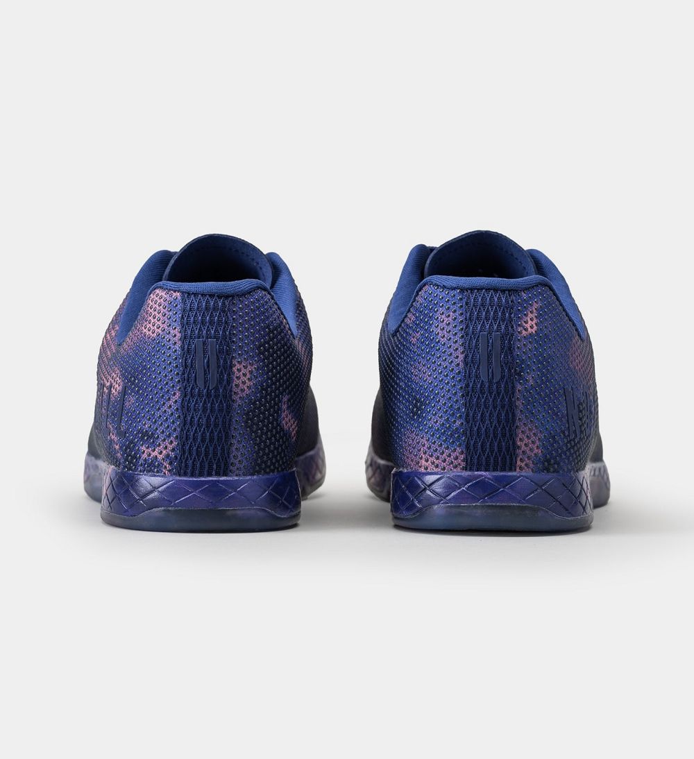 Women NOBULL Tie-Dye OUTWORK Training Shoes Indigo Pink Tie-Dye | DKUTS-4079