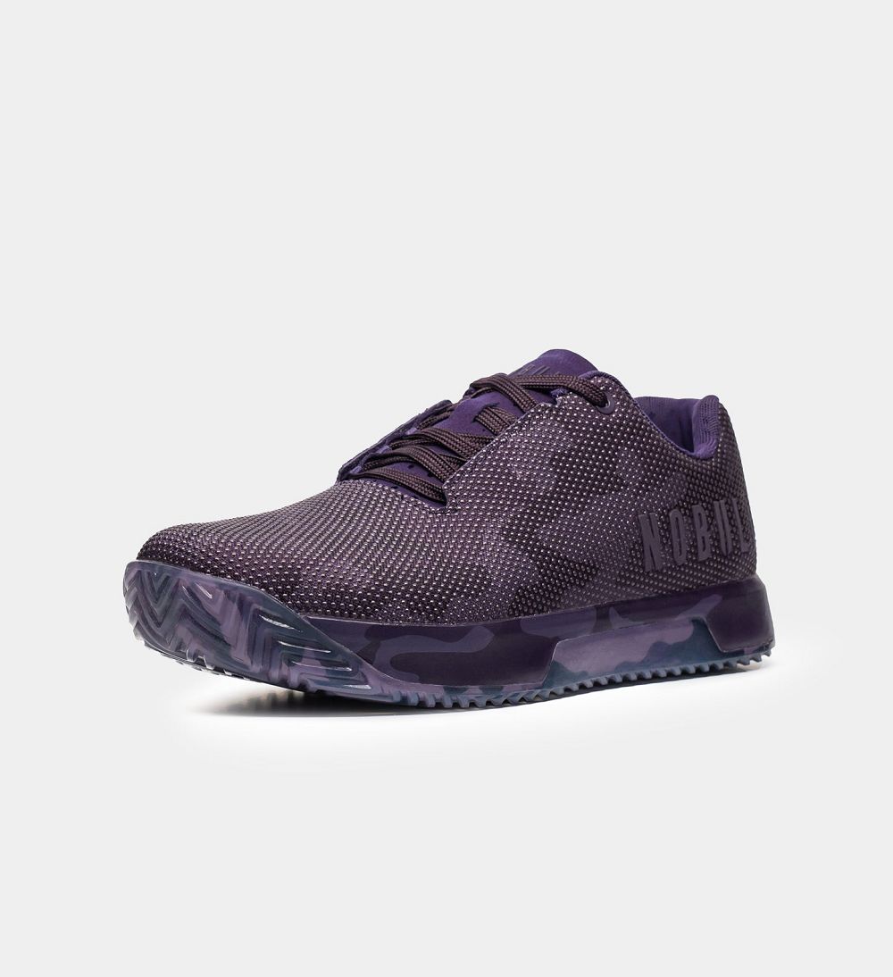 Women NOBULL Training Shoes Dark Purple Camo | HXYPW-0176